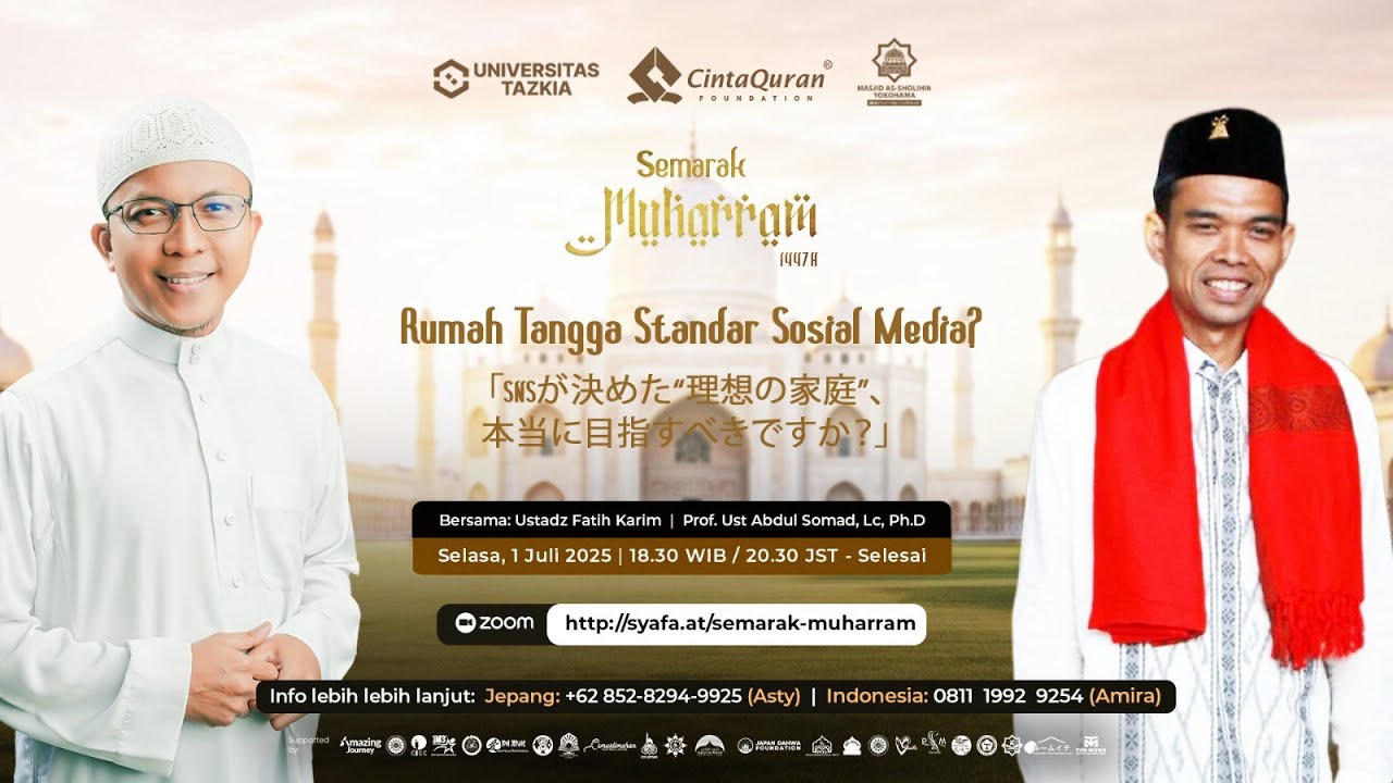 [LIVE] Rumah Tangga Standar Media Sosial | ⁠Prof. Ust Abdul Somad, Lc., Ph.D & Ust Fatih Karim