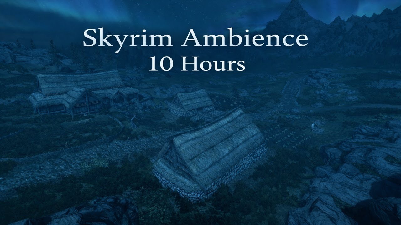 10 Hours of Skyrim Ambience | Nature Sounds for Relaxation, Sleep & Study