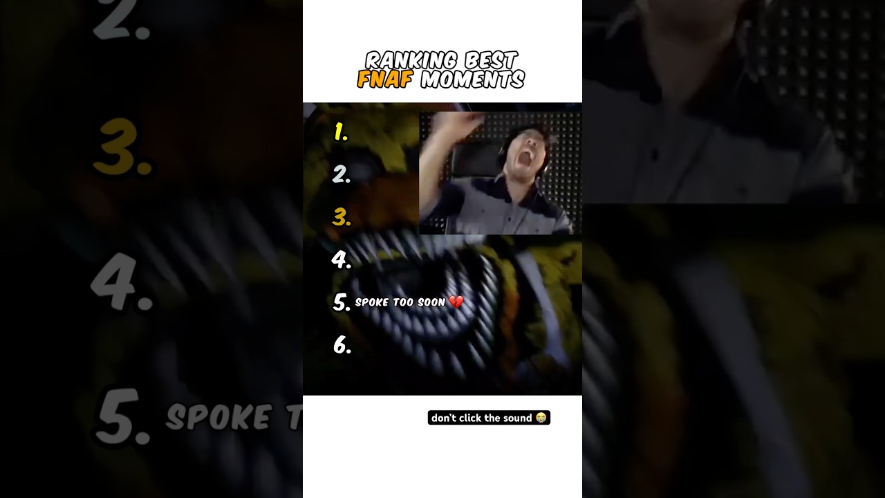 Ranking Five Nights At Freddy&rsquo;s Moments 😭