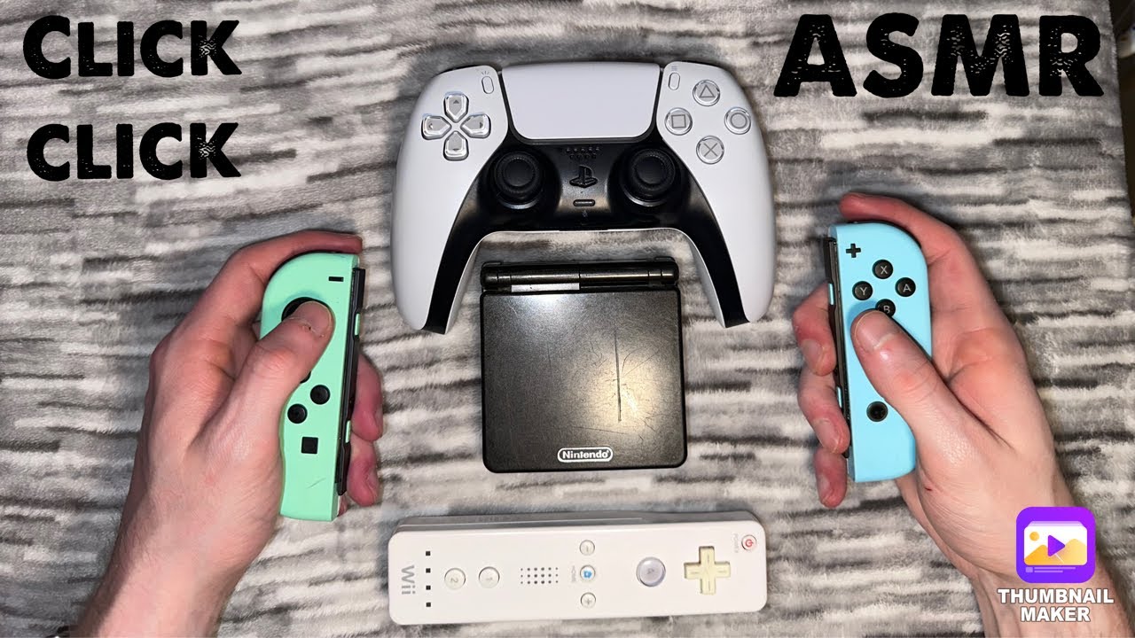 ASMR Controller Sounds 🎮 (no talking, clicking, button pressing)