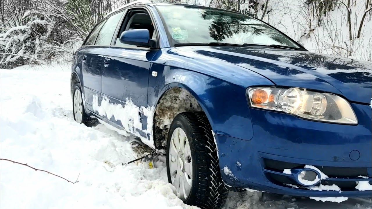 How to get an Audi ❗4x4❗ Quattro unstuck out of ⚠️deep snow⚠️ ❄