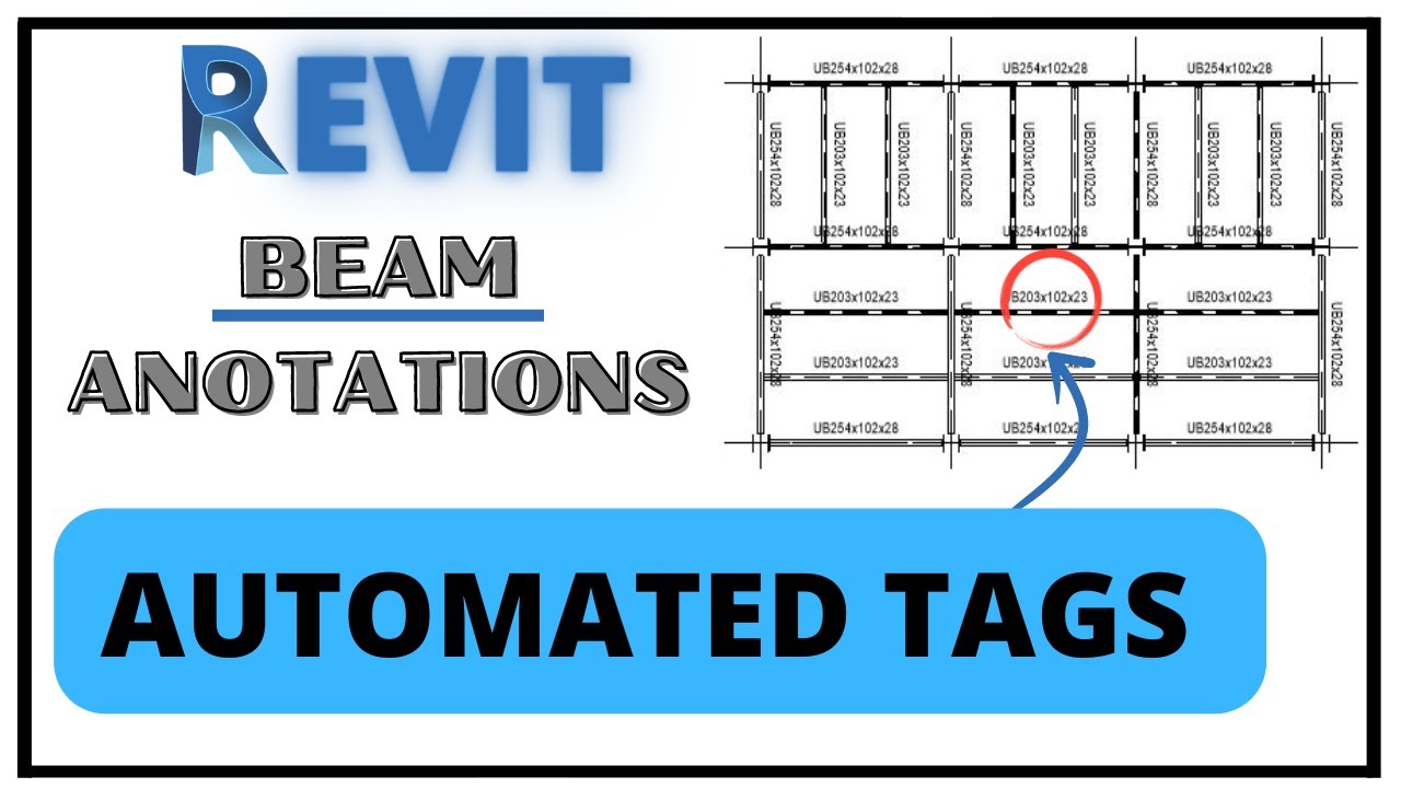 Учебные пособия по Revit_ Анотации балок_ Учебное пособие по тегам Revit