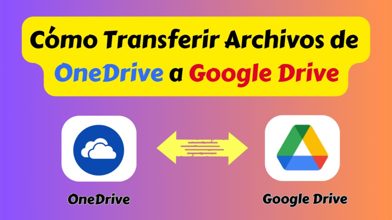 Como Mover Mis Archivos de OneDrive a Google Drive