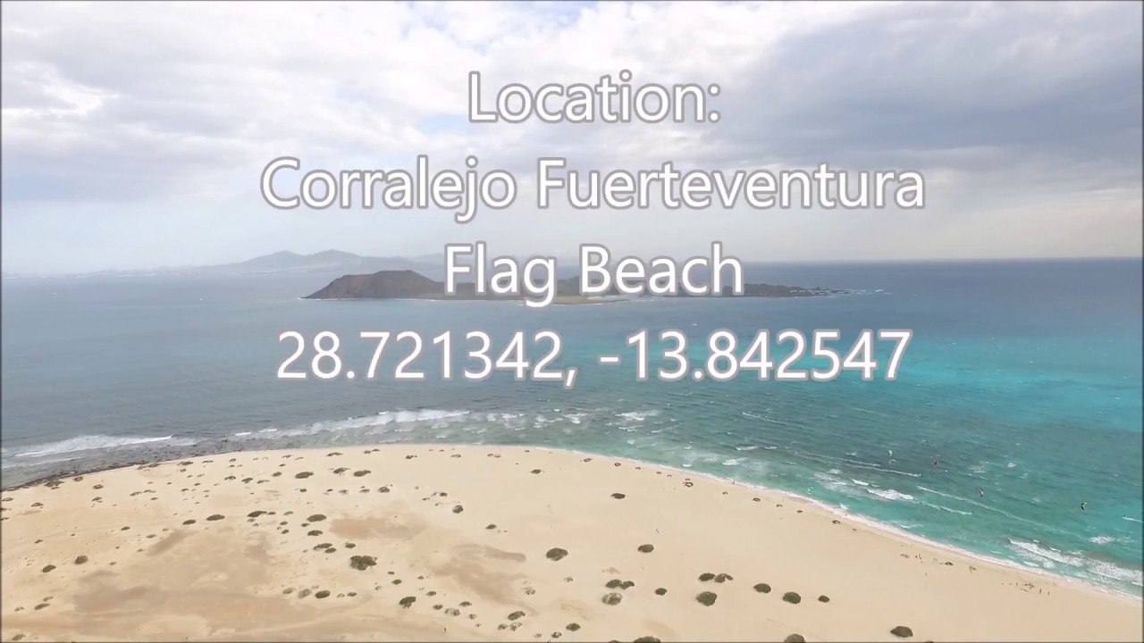 Flag Beach Fuerteventura  (drone footage)