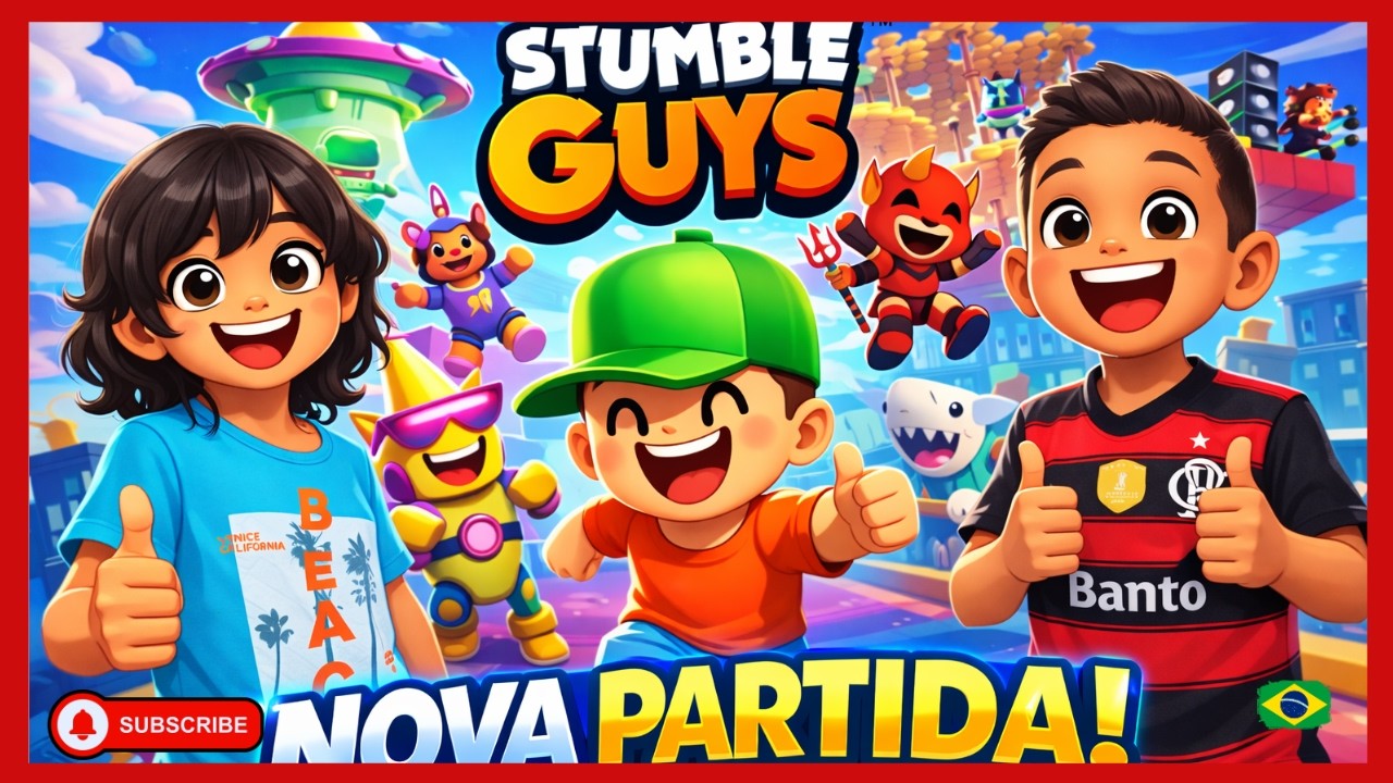 😱 STUMBLE GUYS MAIS DIVERTIDO! Oliver e Guel em Ação 😂🎮