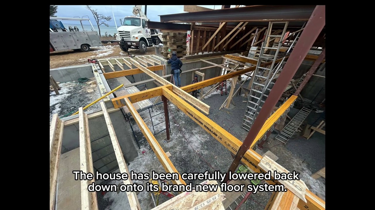 Lowering This Historic Home Back in Place