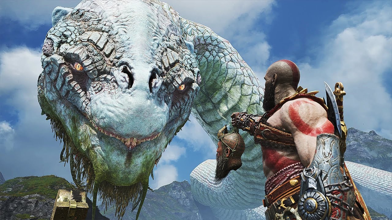 [4K] 크레토스를 죽이고자 나타나기 시작한 북유럽의 신들  -  갓 오브 워 스토리 한눈에 보기 (God of War Full Story Movie)