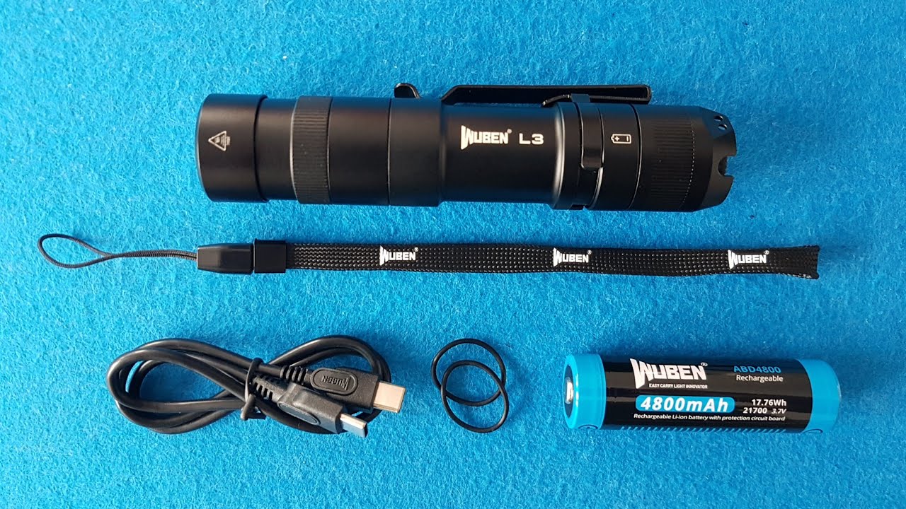 WUBEN L3 a escena: 2 en 1, linterna con función powerbank.