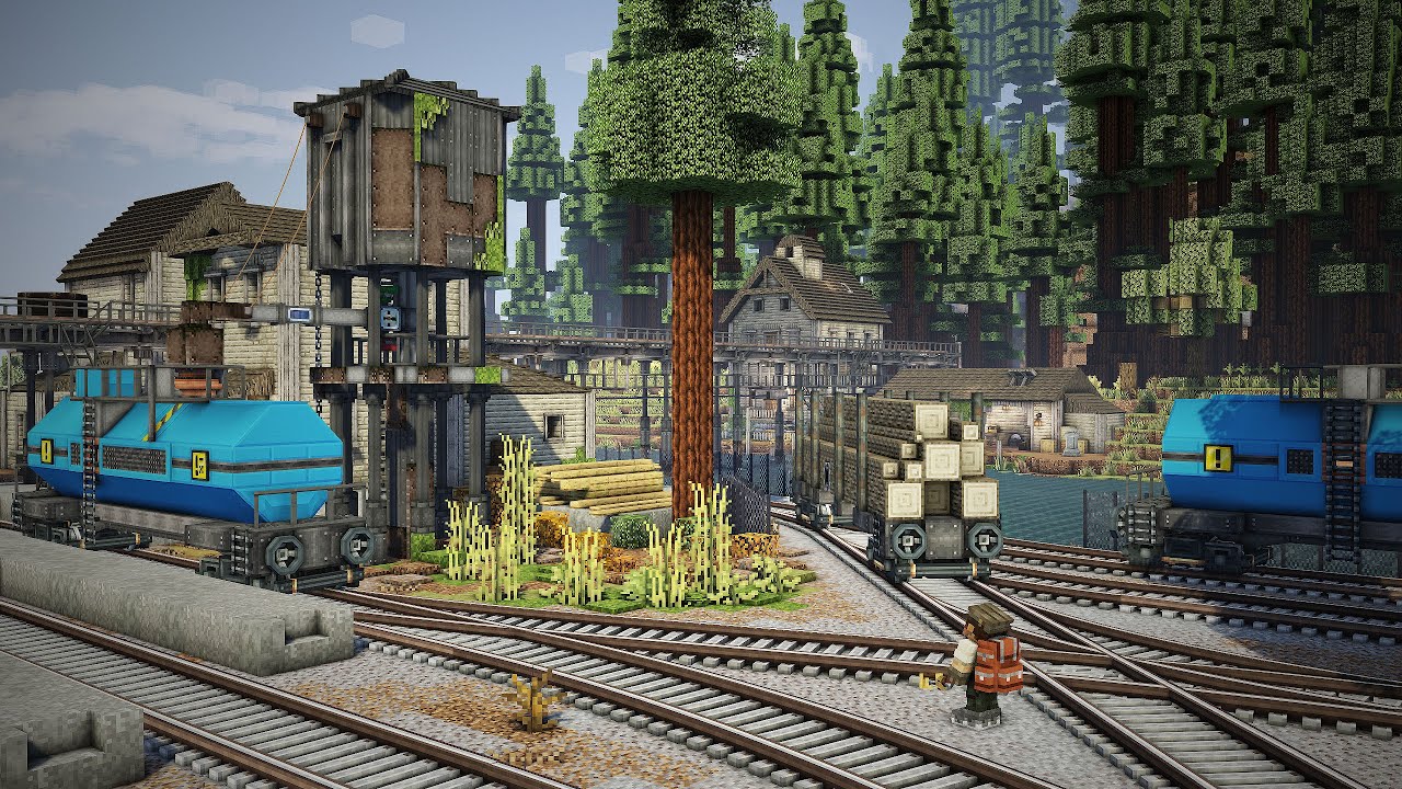 Building the Ultimate Railway in Minecraft Create Mod! (Create Mod Ep.6)