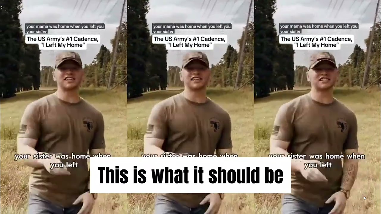 I left my home to join the army is not a meme