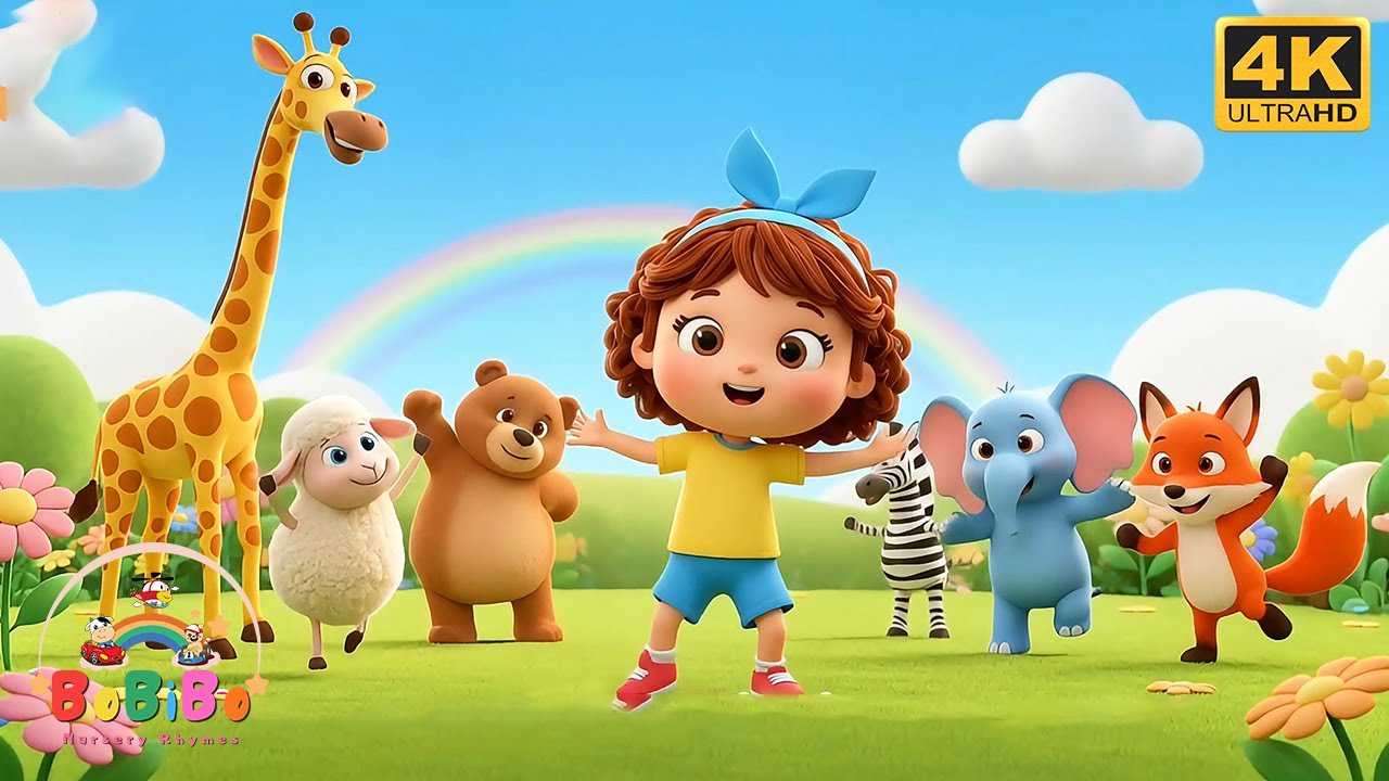 Dance with the Animals! 🦁 Fun Action Song for Kids | BoBiBo Kids Songs & Nursery Rhymes