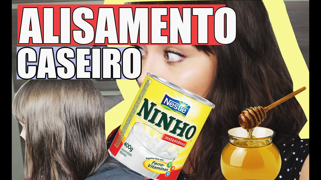ALISAMENTO CASEIRO COM LEITE EM PÓ! - Não Corta, Recupera Amiga!