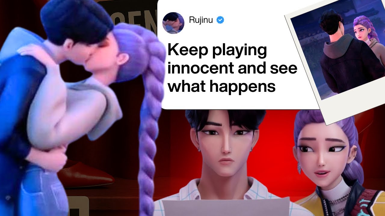 Rujinu- Jinu x Rumi - Shadows of Desire - kpop demon hunters fanfic 