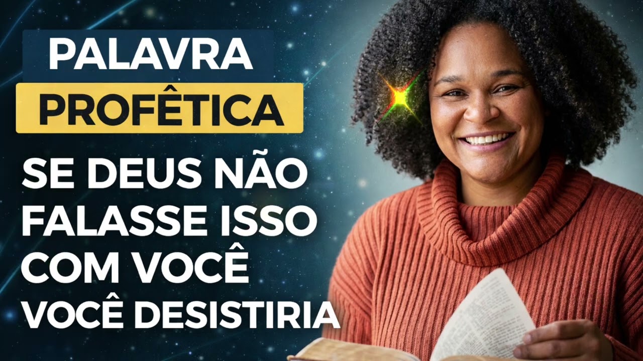 DEUS SABE QUE PRECISAVA FALAR COM VOCÊ | PALAVRA PROFÉTICA 