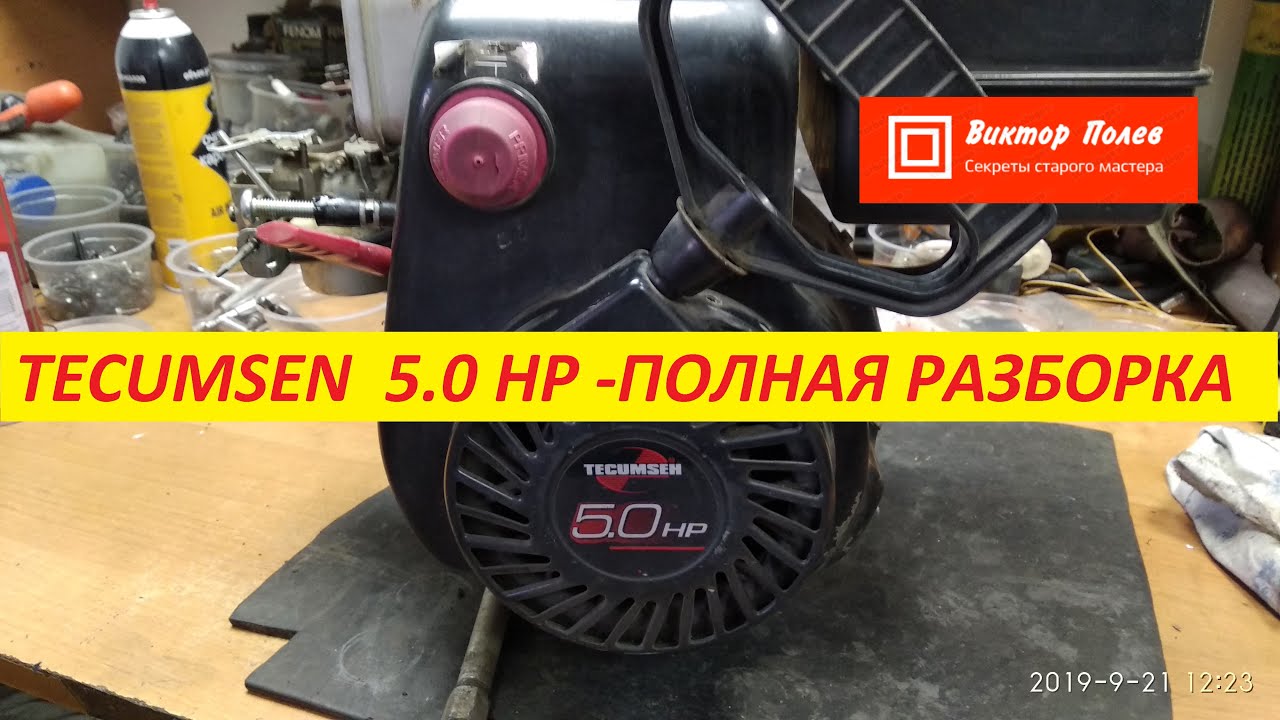 Двигатель для снегоуборщика. TECUMSEN 5.0 HP. Ну и дела! Разборка.#ВикторПолев