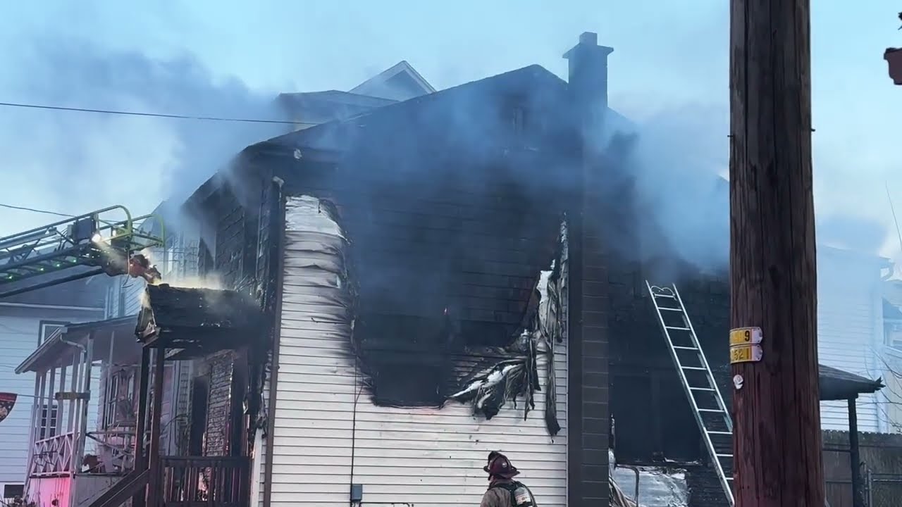 3 Alarm Residential Structure Fire in Wilkes Barre PA on East Northampton St.