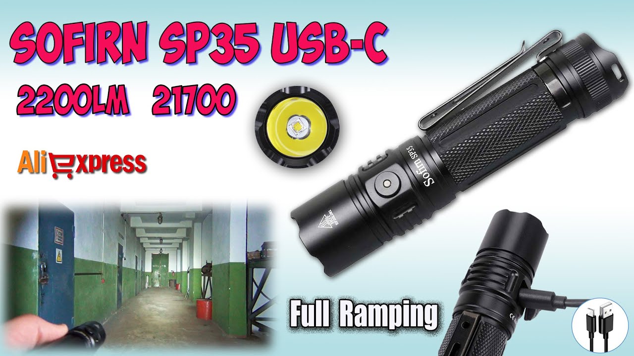 Sofirn SP35 USB-C SST40 2200Lm 6000K ♦ Полный обзор, ночные тесты, сравнение. Night tests.