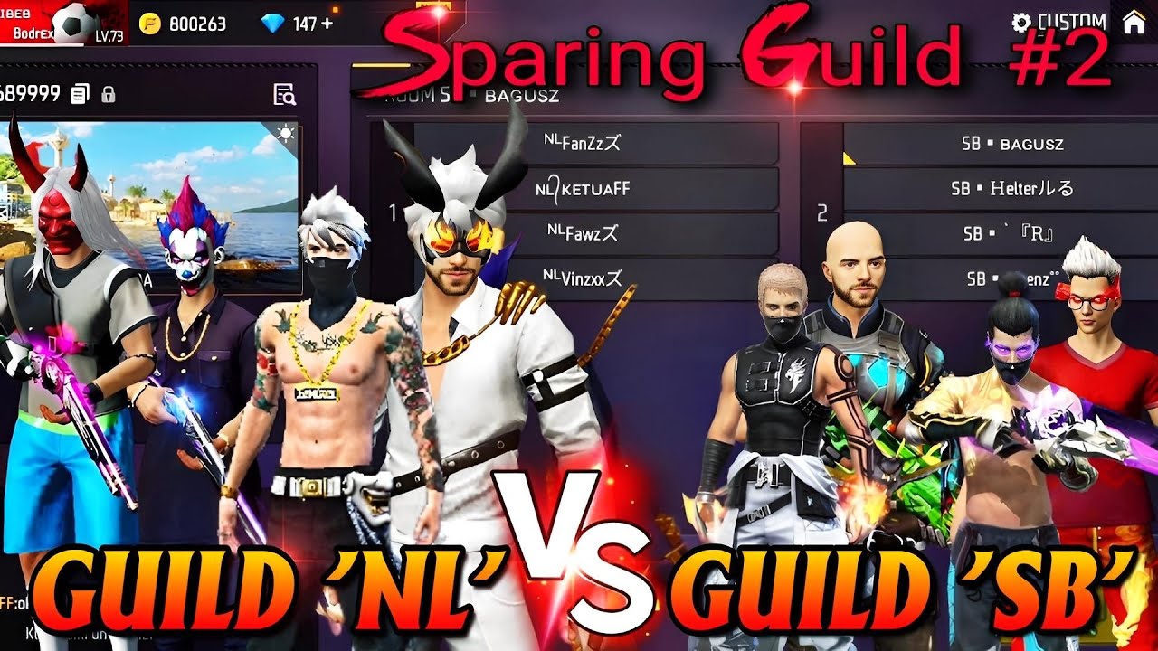 SPARING GUILD!! GUILD SB VS GUILD NL ( NEVER LAND )