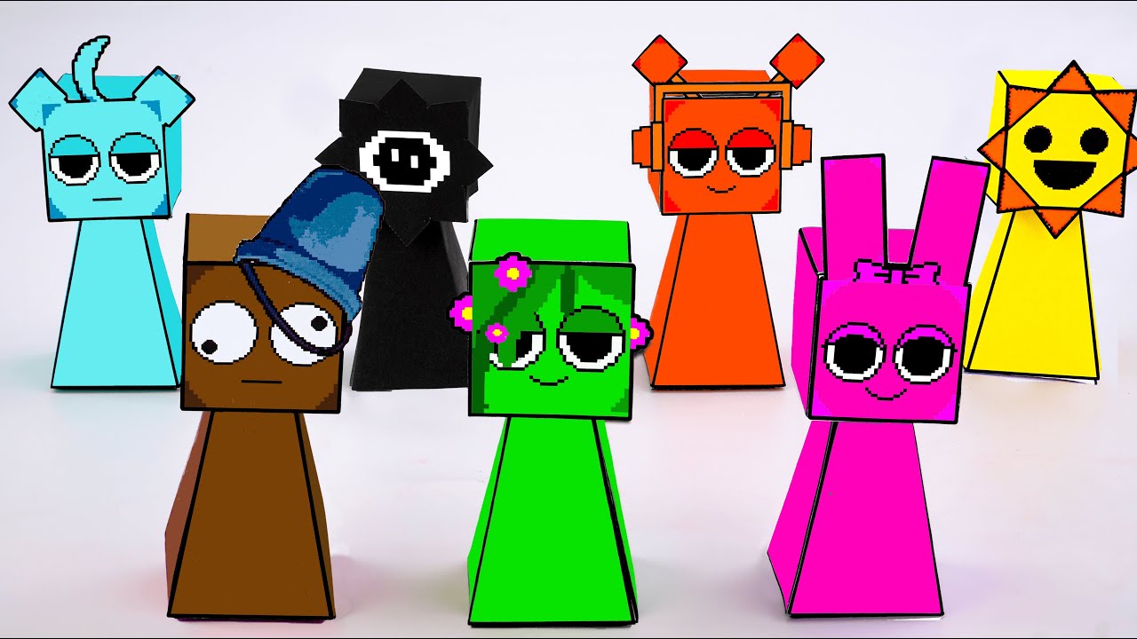 💖Paper DIY💖 Making Clay Incredibox SPRUNKI BLIND BOX Unboxing | How To Make by Mr.Blind Bag ASMR pt2