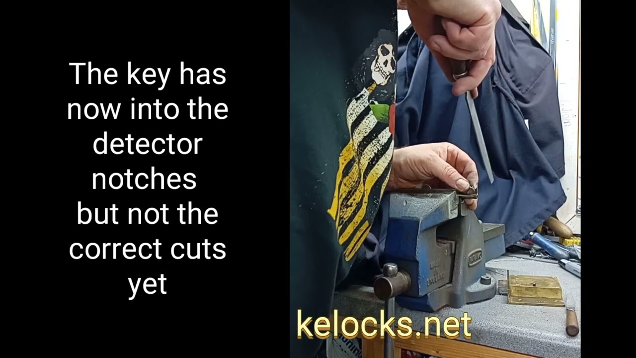 Impressioning a lever lock