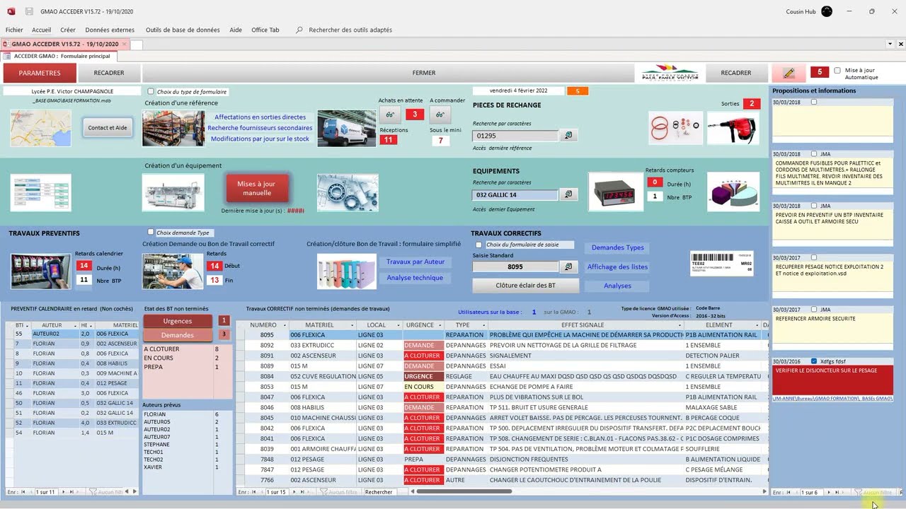 10 Maintenance Préventive avec la GMAO ACCEDER