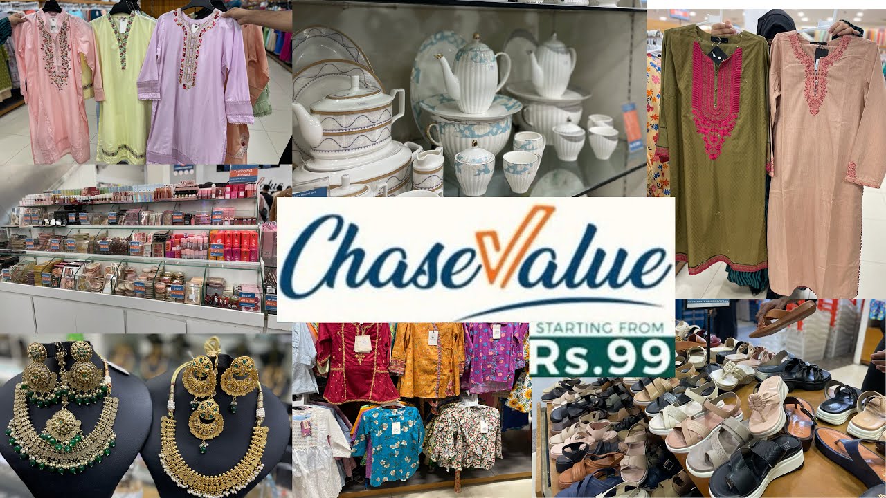 Chase Value Karachi-Footwear,Bags,dress,makeup,jewelry,crockery & Kids Shopping-Local Bazar Pakistan