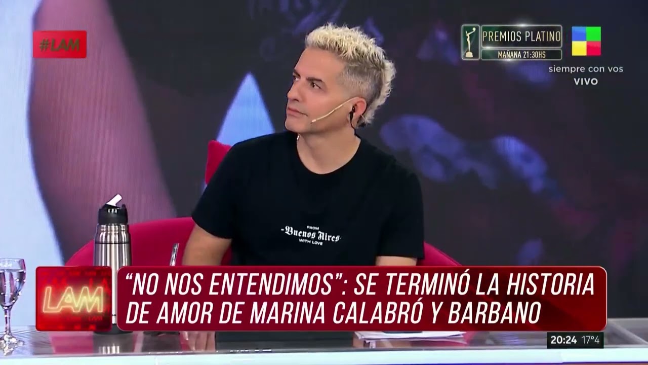 Se terminó la historia de amor de Marina Calabró y Rolando Barbano