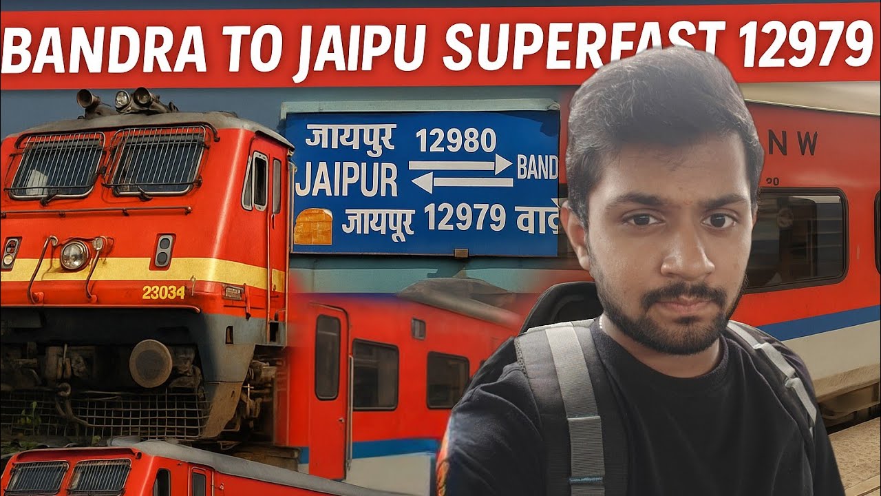 🚄 12979 Bandra &rarr; Jaipur Superfast Express | Full Vlog & Travel Experience in 3E Ac in monsoon month