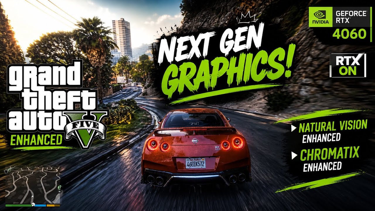 GTA 5 Enhanced Looks INSANE! | RTX 4060 + Natural Vision Enhanced + ChromatiX