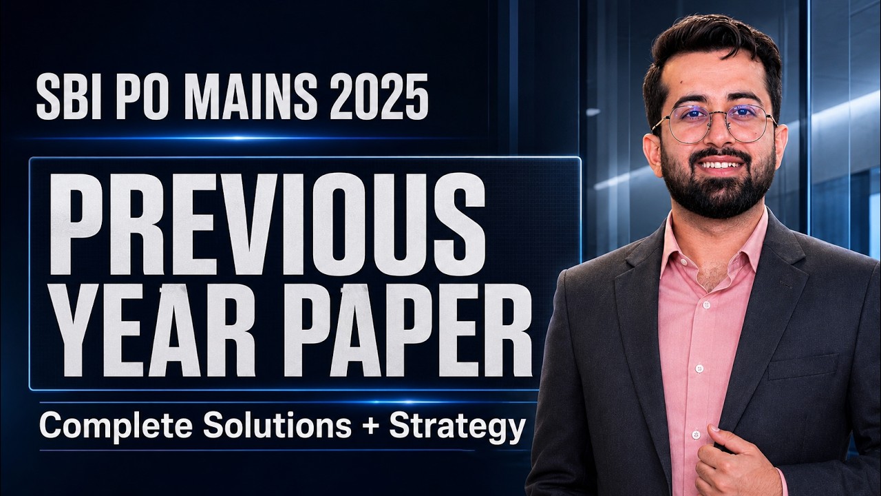 SBI PO Mains 2025 ~ Quant Paper | Data Analysis & Interpretation Detailed Solutions || Aashish Arora