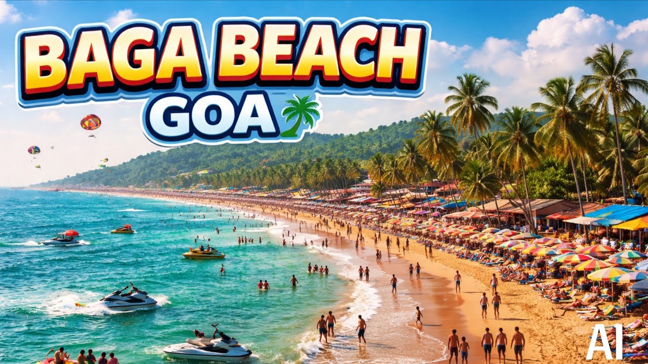 Baga Beach Goa Full Tour | Best Beach in North Goa 2026 