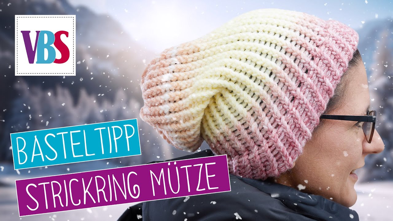 Basteltipp: Mütze Stricken mit einem Strickring