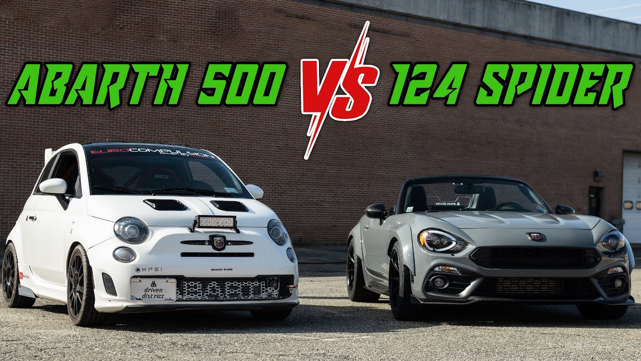 Abarth 124 Spider vs Abarth 500 1446+ Phase 3 - Eurocompulsion Tune Review