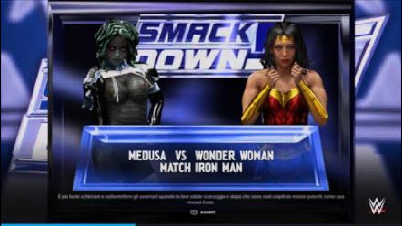 WWE2K24 Medusa vs Wonder Woman Full Match Round of 32