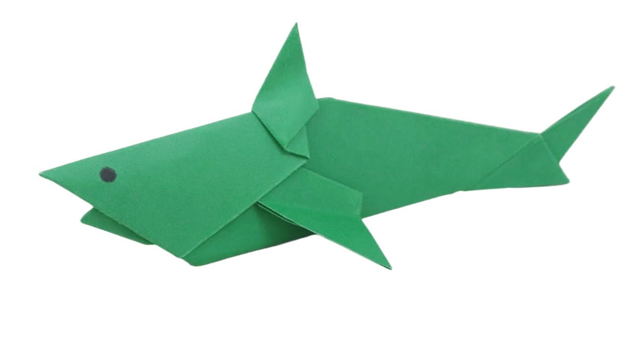 Origami shark !! Paper shark !! How to make paper shark