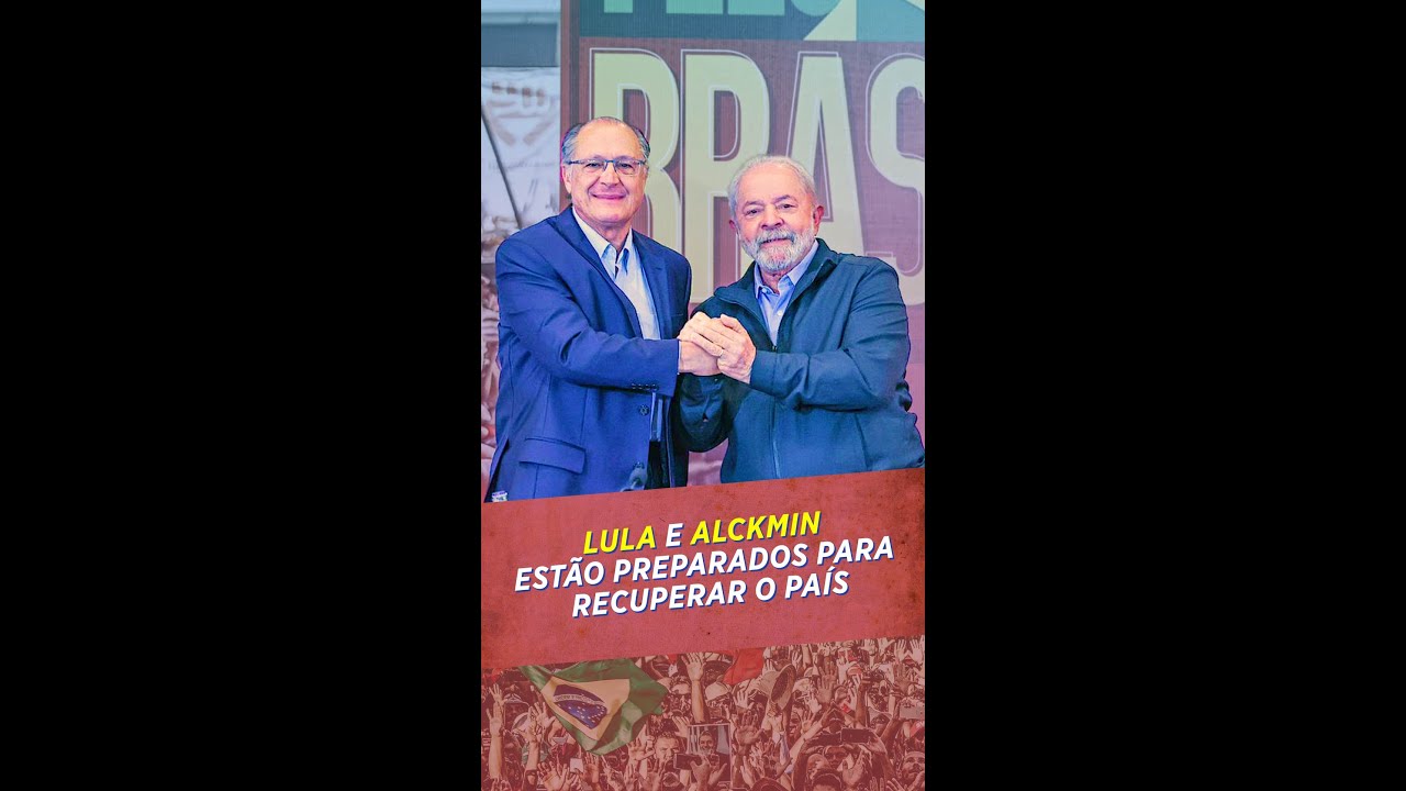 Lula e Alckmin, juntos para devolver a dignidade ao Brasil