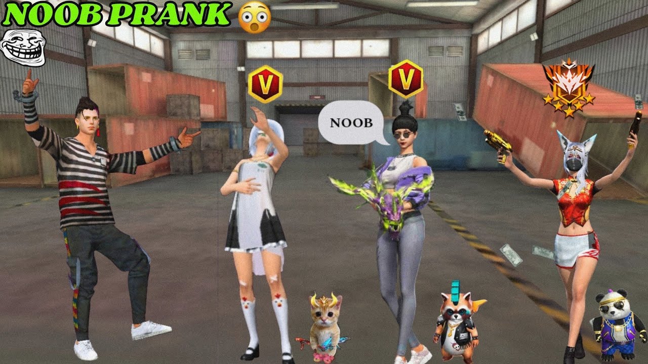 नीली परी के साथ NOOB PRANK 😱 VIDEO RANDAM GIRLS THE AYODHYA GAMING 