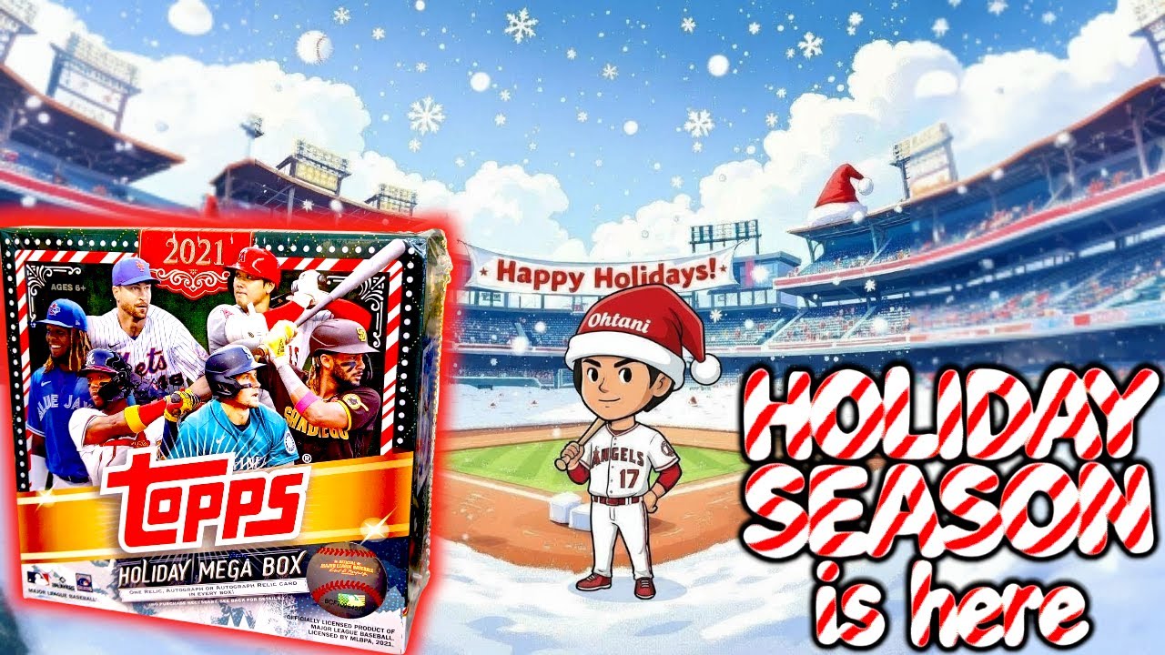 STARTING THIS CHRISTMAS SEASON WITH SOME THROWBACKS! 2021 Topps Series Holiday Baseball Mega Box TBT