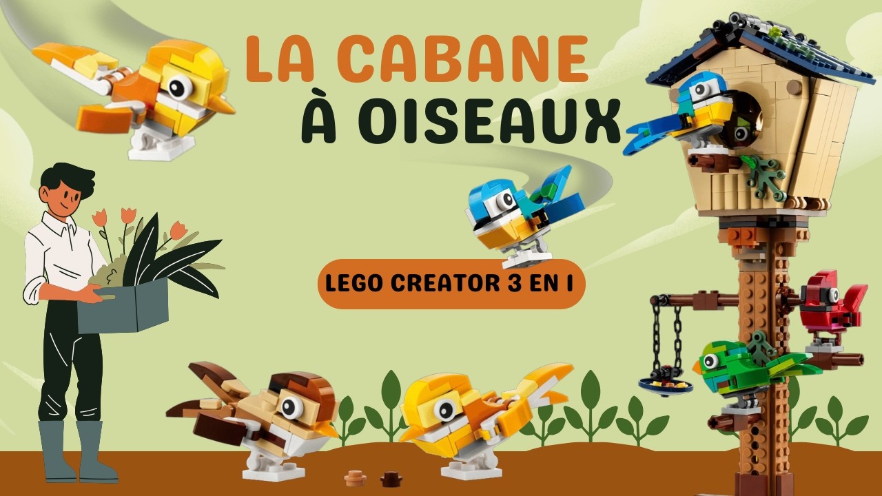 LEGO creator 3en1 31143 : La Cabane à oiseaux / Birdhouse