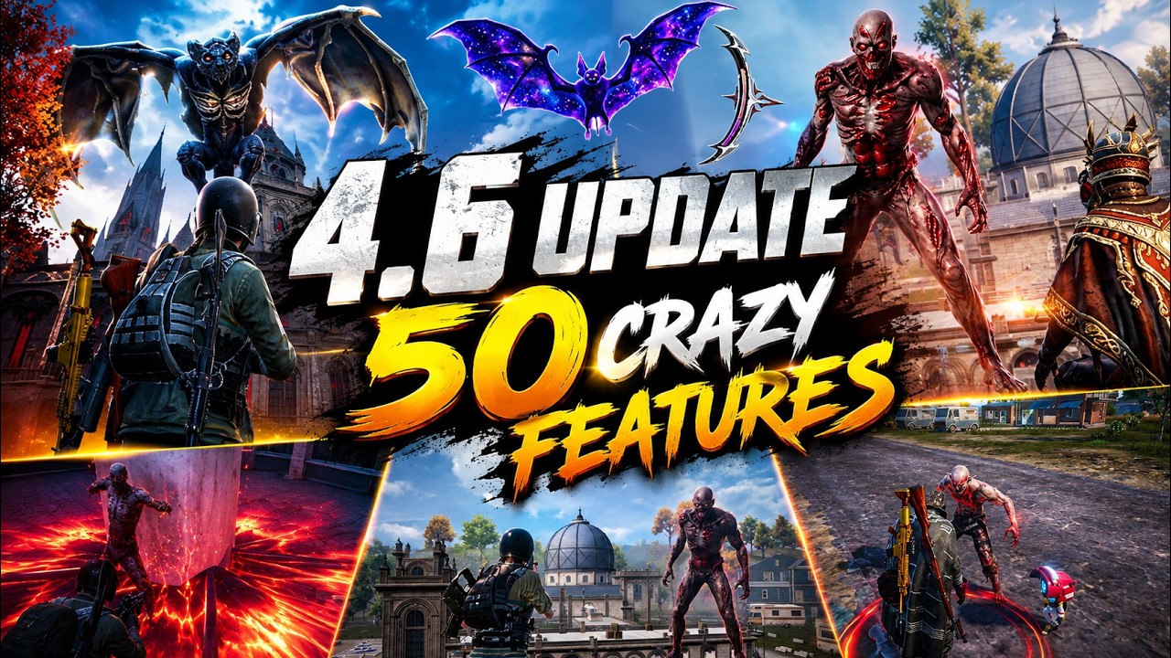 🔥Finally BGMI 4.6 Update is here : NEW Midnight Blood Hunter Mode crazy features!