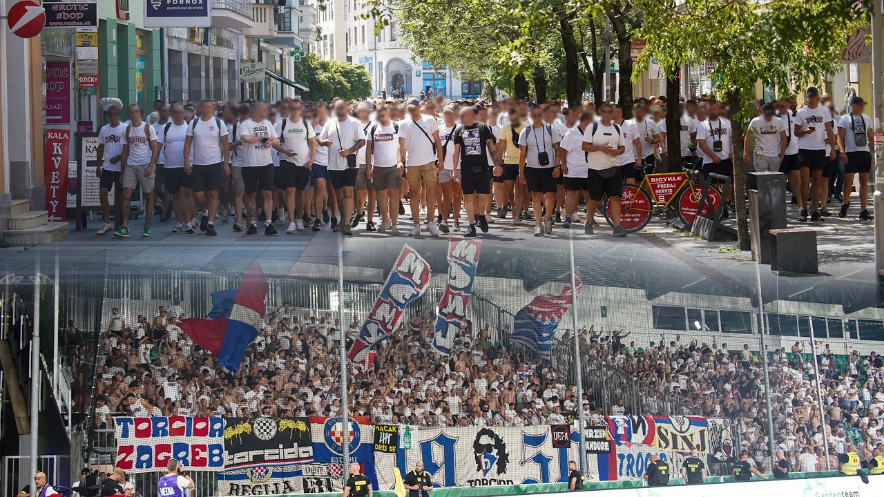 Torcida Split / M&Scaron;K Žilina - HNK Hajduk Split 2:1 (UEL Q1)
