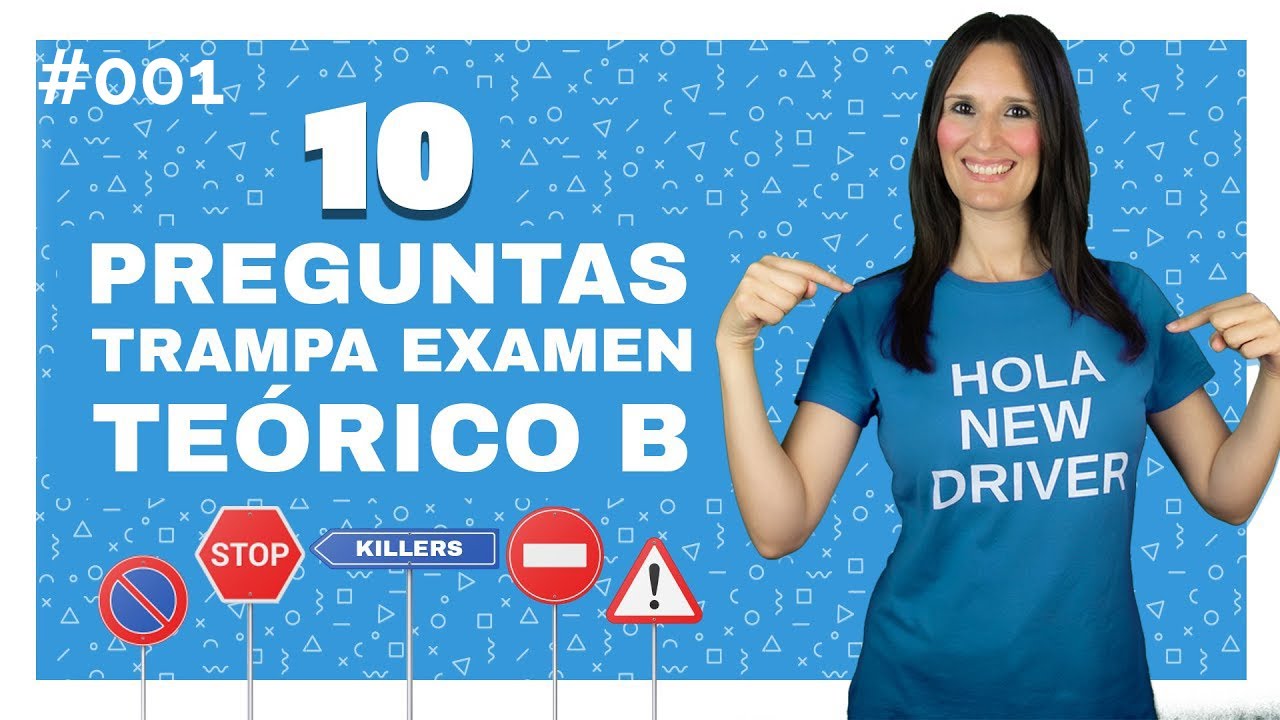 10 PREGUNTAS DE EXAMEN TEÓRICO de conducir #001 con la profe Lorena 🚗🚓 Preguntas TRAMPA PERMISO B