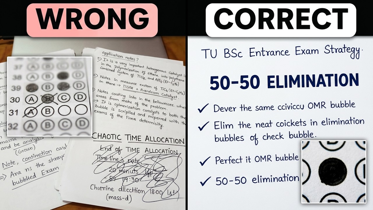 TU BSc Entrance Exam 2083: Final Hour Tips, Time Management & Full~Solution Set 💯