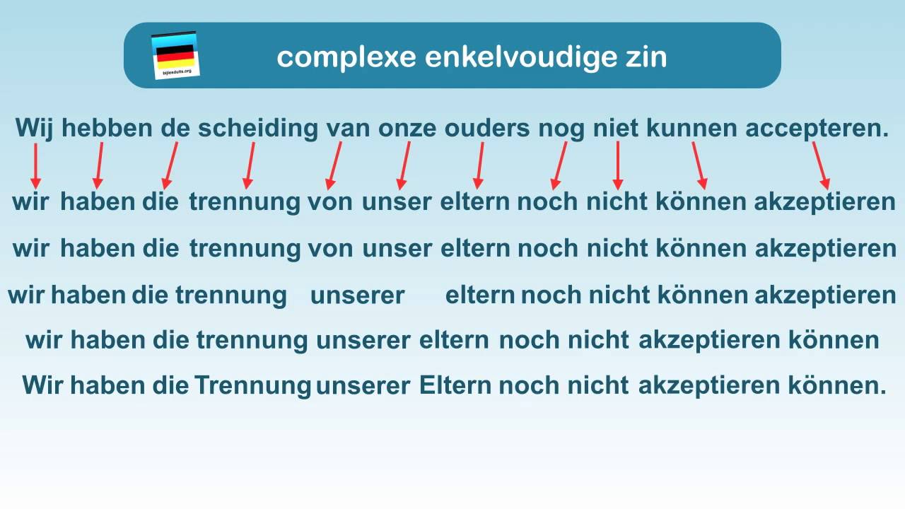Duits schrijven 2: stap voor stap een zin opbouwen