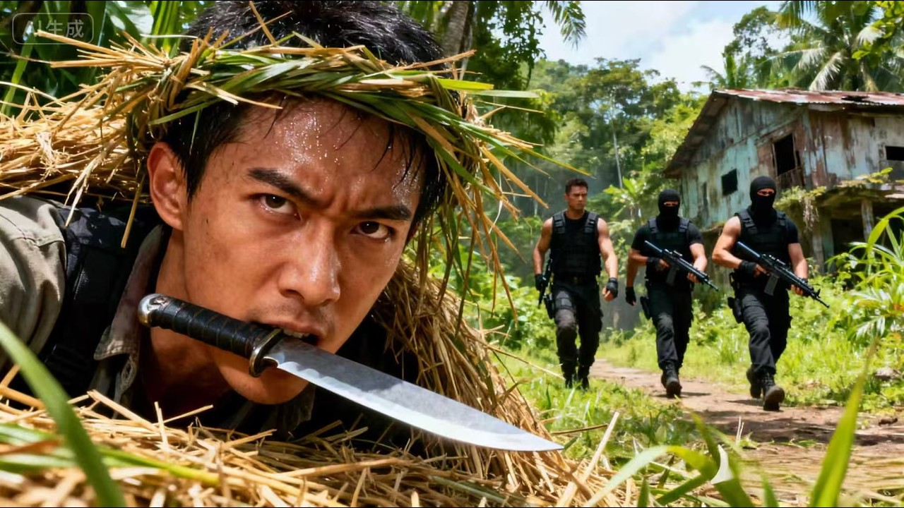 【FULL MOVIE】特種兵王竟當佛地魔蹲草？待黑幫經過時，直接從他們背後衝出打他們個措手不及！#movie#功夫#激战