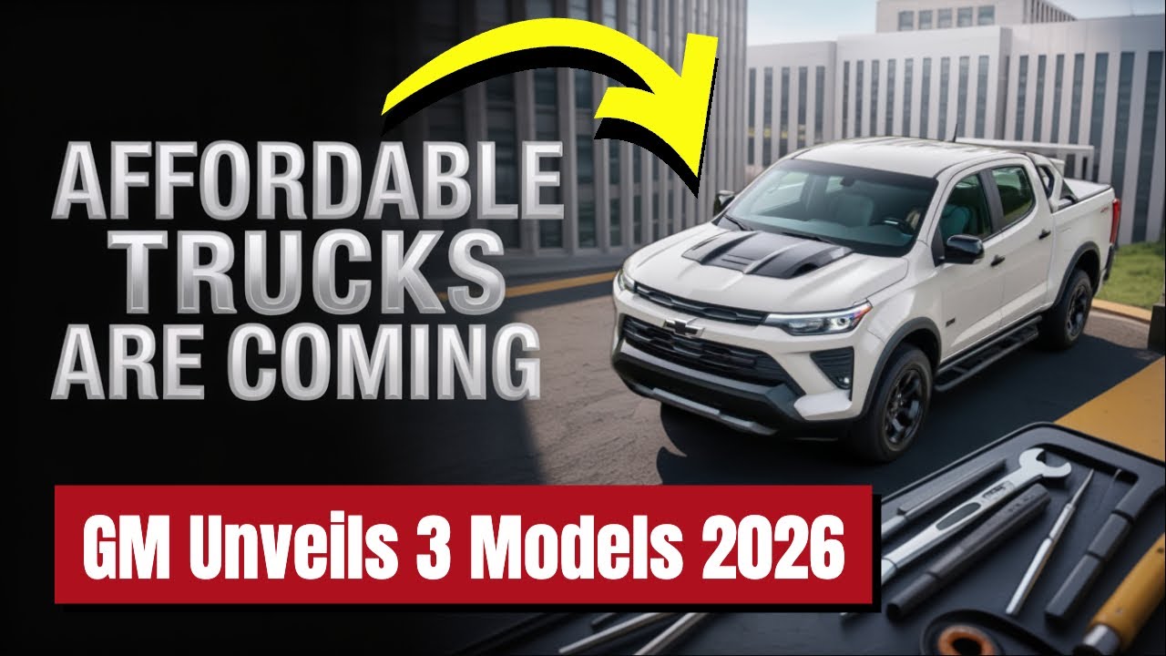 GM CEO Unveils 3 NEW Affordable Pickup Trucks For 2026 That Will Blow Your Mind!