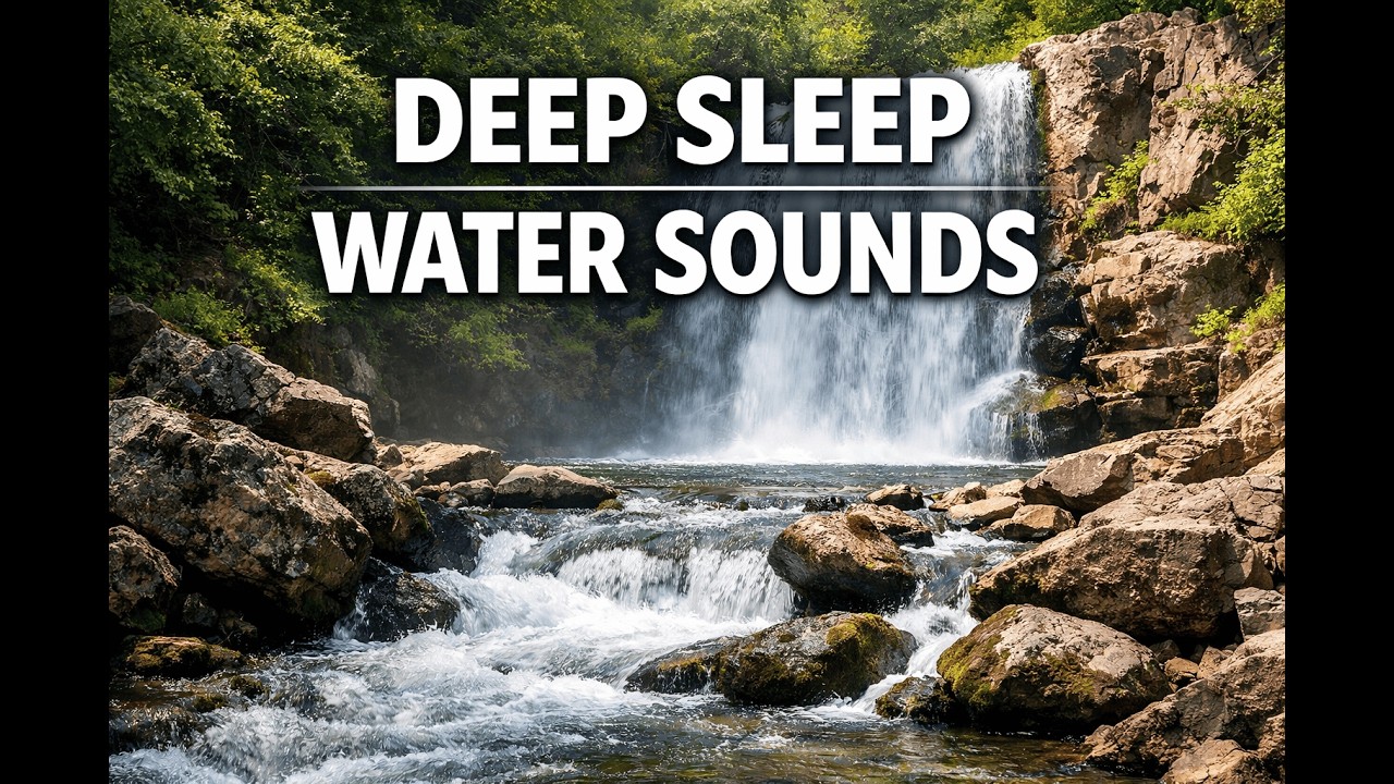 2 Hours Waterfall Sounds for Studying | Natural White Noise for Focus & Stress Relief