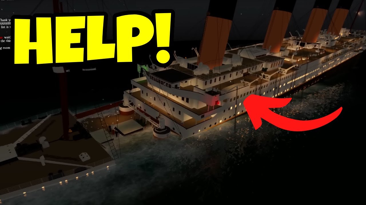 Выжить на тонущем «Титанике» в роли члена экипажа! Roblox: выживание на корабле