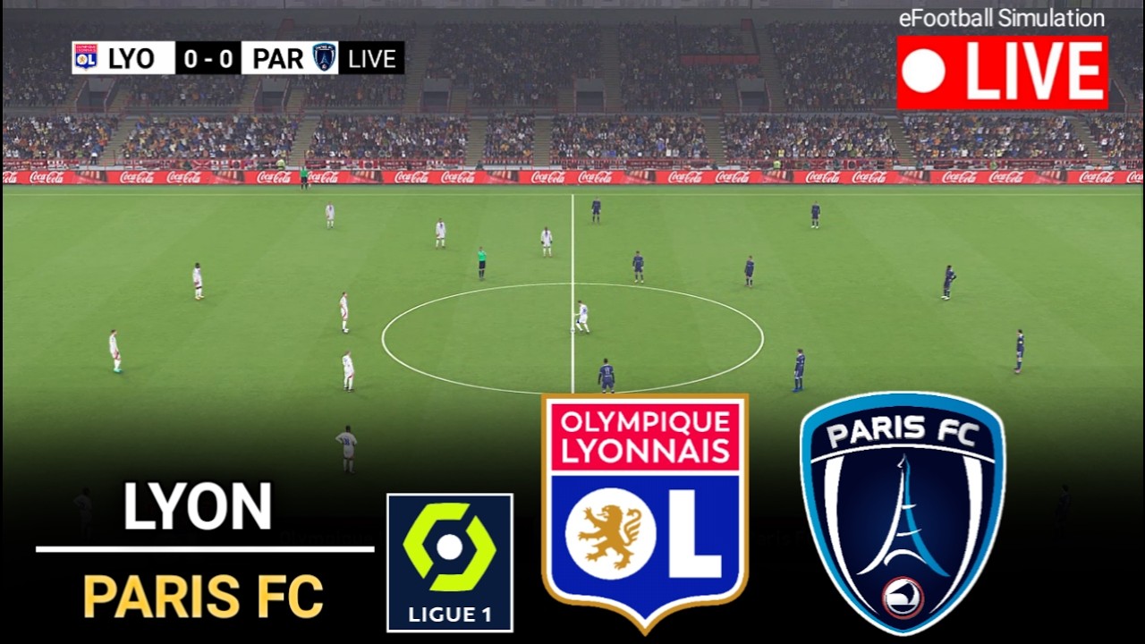🔴  Lyon vs Paris FC | Ligue 1 France 2026 | Simulation vid&eacute;o du jeu eFootball PES 21