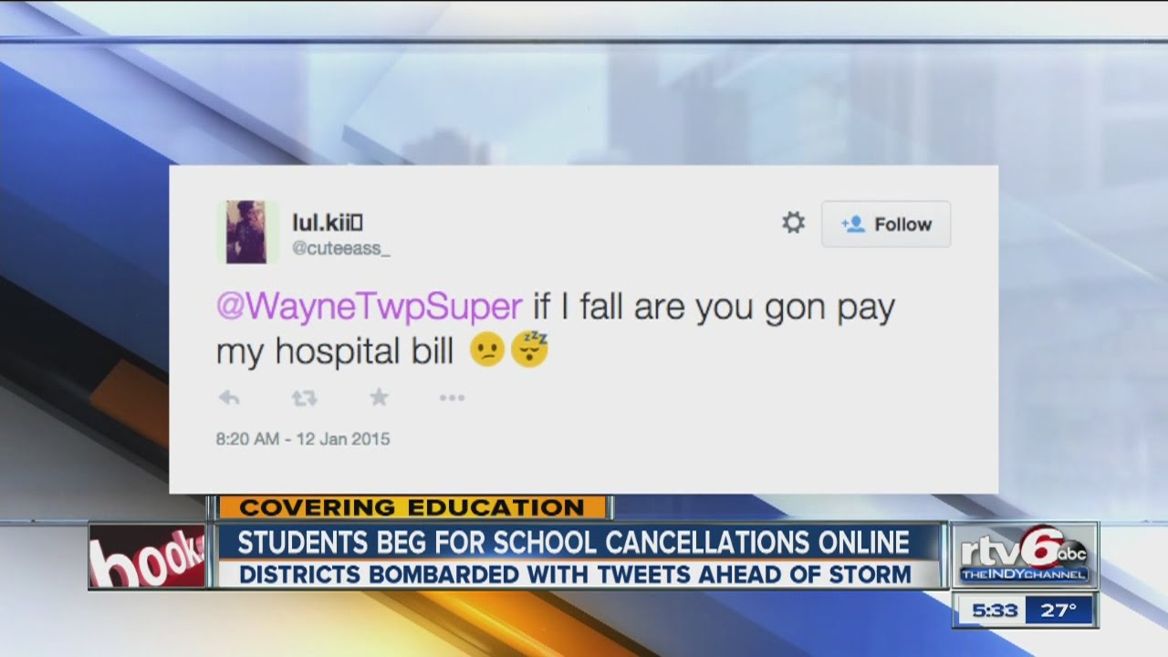 Students beg for school cancellations online